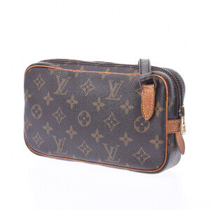 Louis Vuitton Bag Brown Shoulder Leather Marly Bandouliere